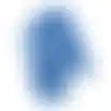 Drooghandschoen hond blauw 28x18cm