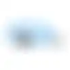 Halsband visio LED jumbo 7mm blauw