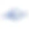 Hondentuig A 25mm 55-80cm blauw FP