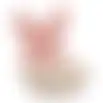 Theelichthouder vlinder roze 12cm