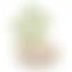 Theelichthouder bloem groen 12cm
