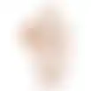 Kerstvrouw 65cm luxe roze