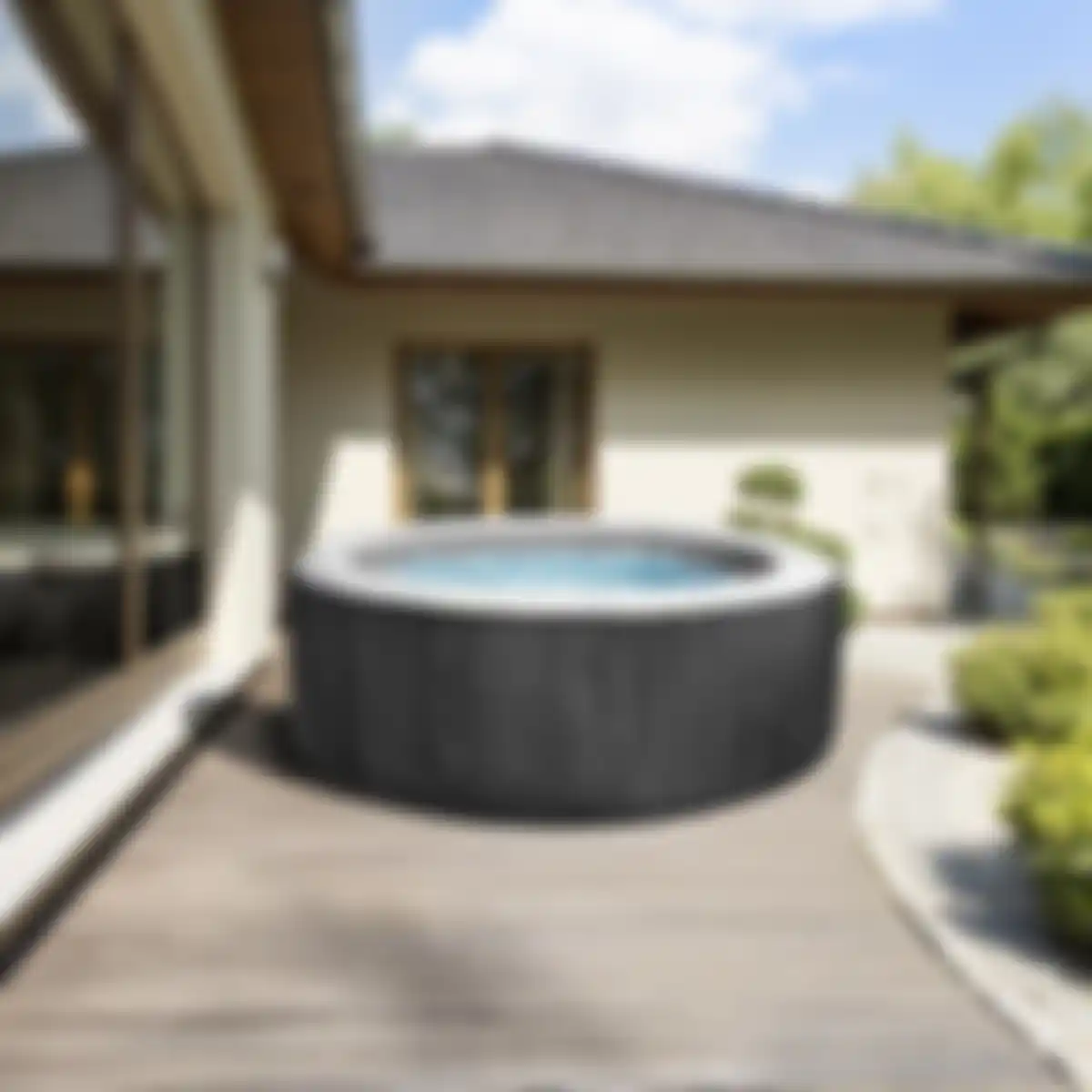 Jacuzzi in de tuin
