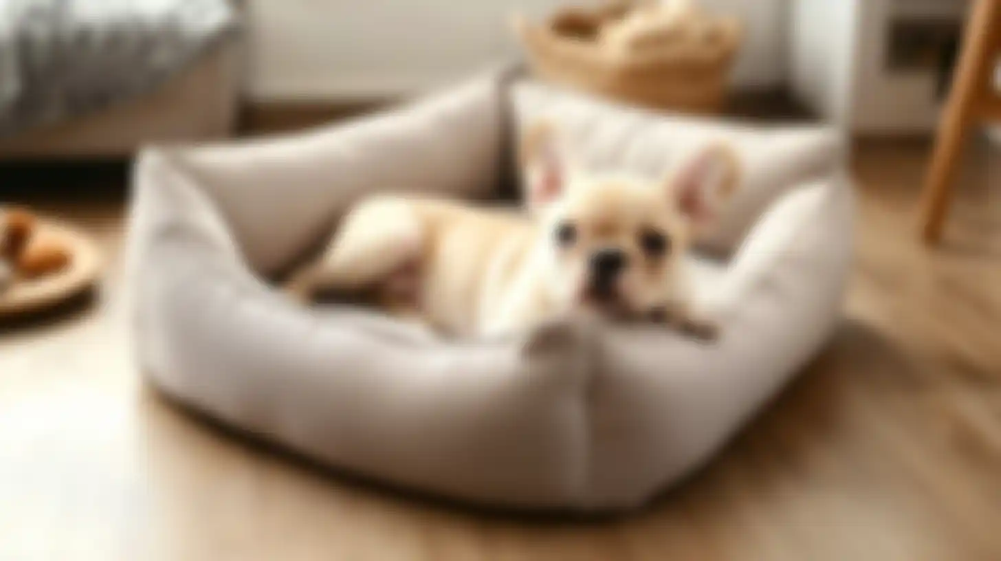 Hond op kussen