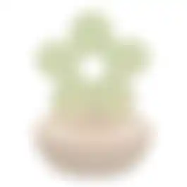 Theelichthouder bloem groen 12cm