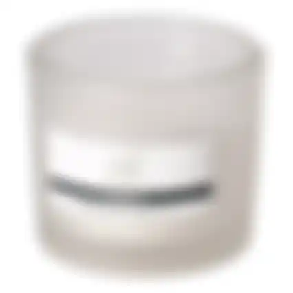 Kaars glas 12x8cm wit O'malley