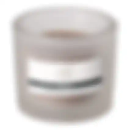 Kaars glas 9x8cm taupe O'malley
