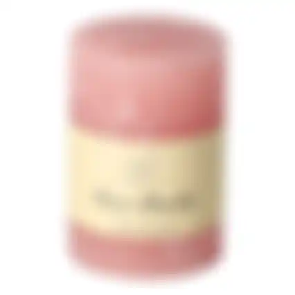 Kaars 70x100mm pastel roze O'malley