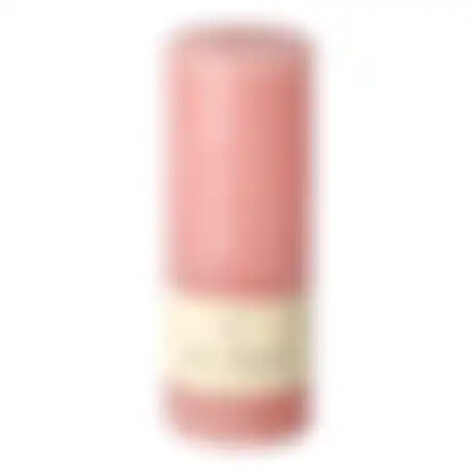 Kaars 70x180mm pastel roze O'malley