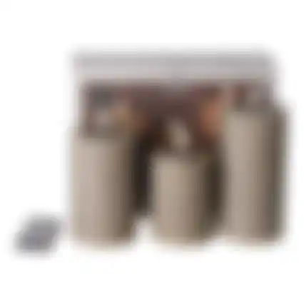 Kaars 3D lont+rc taupe 3 stuks