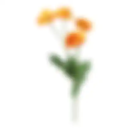 Bloem Poppy oranje 59cm