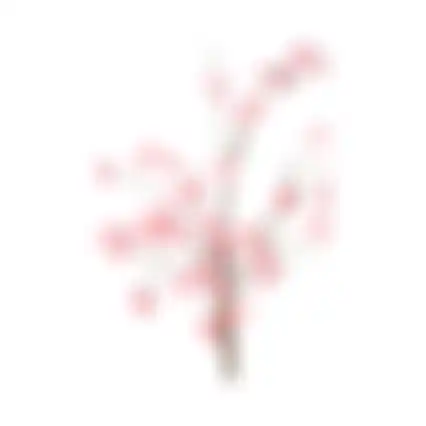 Tak blad roze 60cm