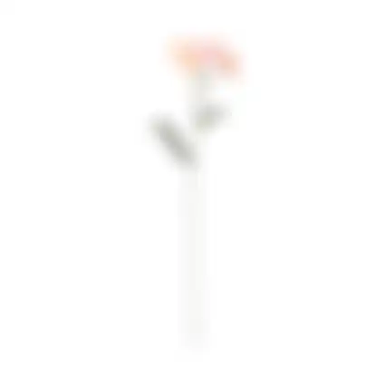Bloem gehaakt 36cm 4ass