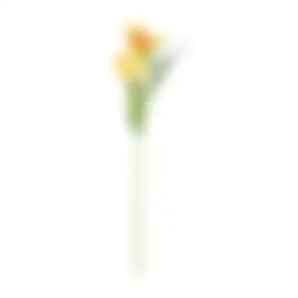 Paasbloemen 58cm geel 6 ass