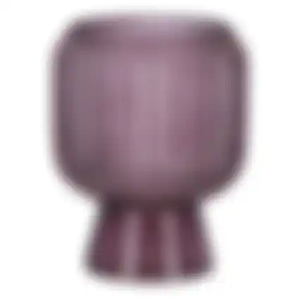 Vaas glas 19cm roze 2ass