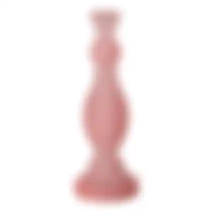 Kaarshouder glas 10x30cm roze nc 2ass