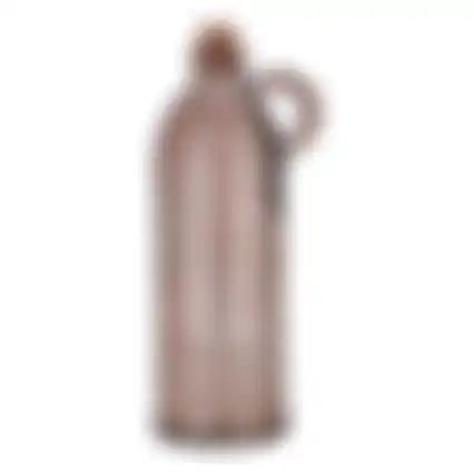 Fles glas Sitia taupe 22x8cm