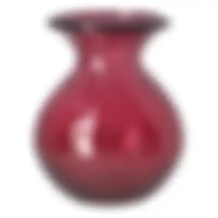 Vaas glas Verdal bordeaux 18x15cm
