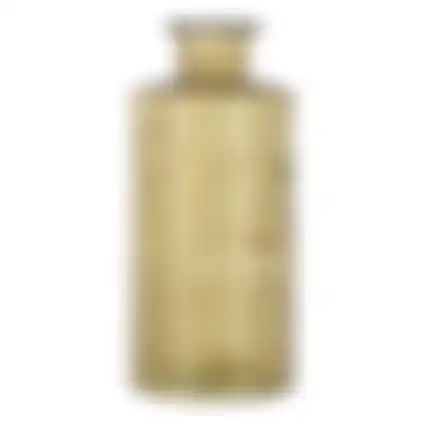 Fles glas bruin 14x14x30cm 3ass nc