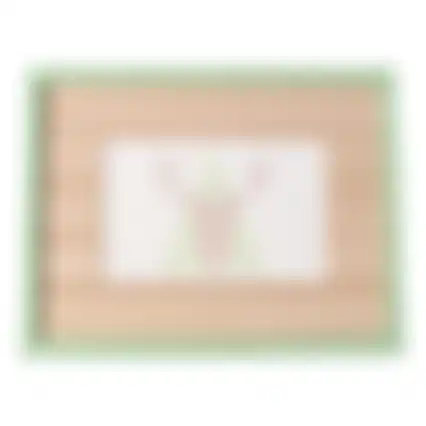 Fotokader hout mint groen