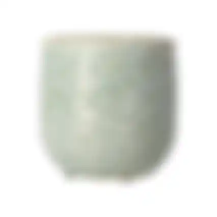 Pot keramiek groen 12x11cm nc