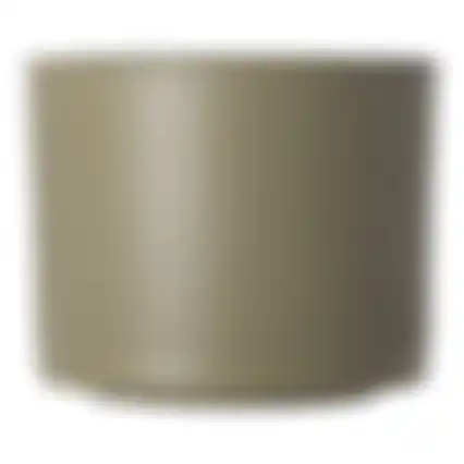Pot Era rond groen relief 10x12cm