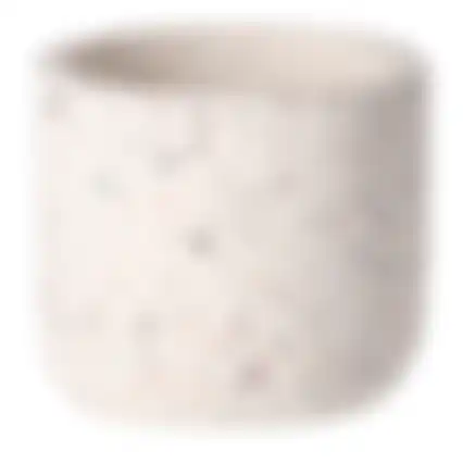 Pot cement wit 12x10cm nc