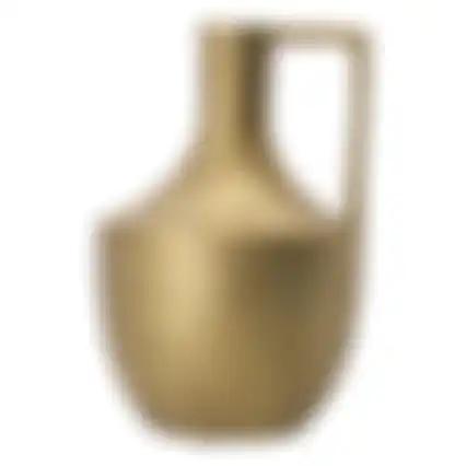 Fles keramiek goud 16x25cm nc