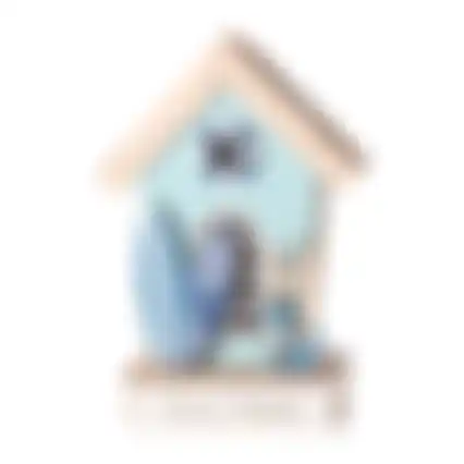 Huis hout 12x6x18cm nc 3ass