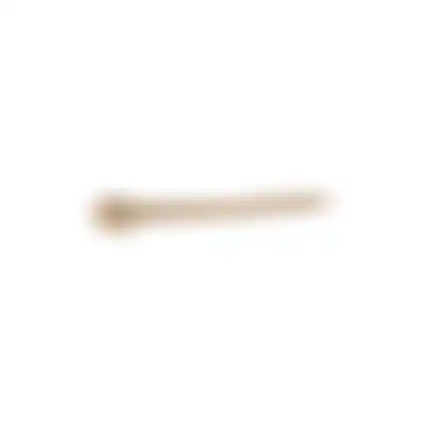 Lepel hout gebleekt 11x6x58cm nc
