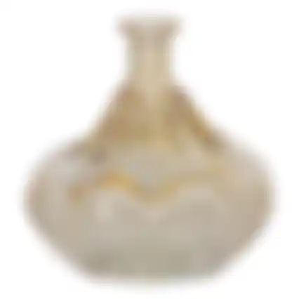Vaas glas bloem 11cm 3ass nc