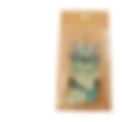 Vlinder op clip groen 7x4cm5 st nc