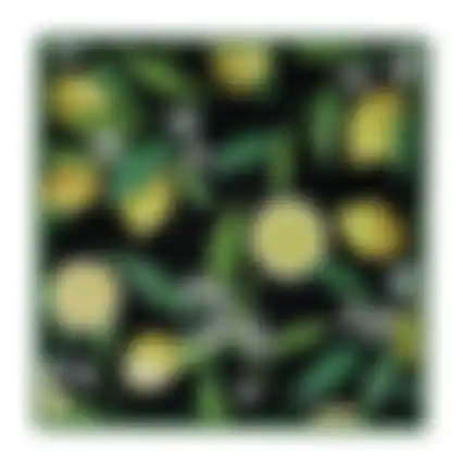 Onderzetter vierkant citrus 15cm 6ass nc