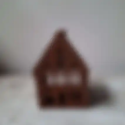 Huis deco 8x11cm roest