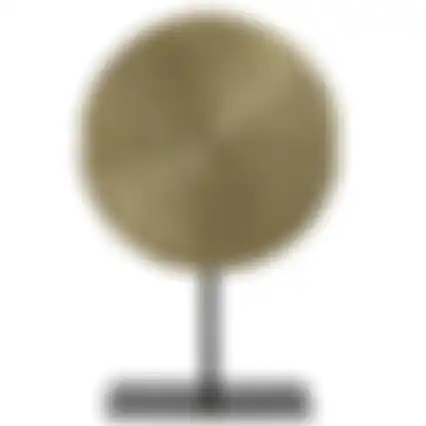 Ornament op voet 37cm vintage goud