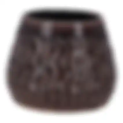 Bloempot grijs 16x13cm NC