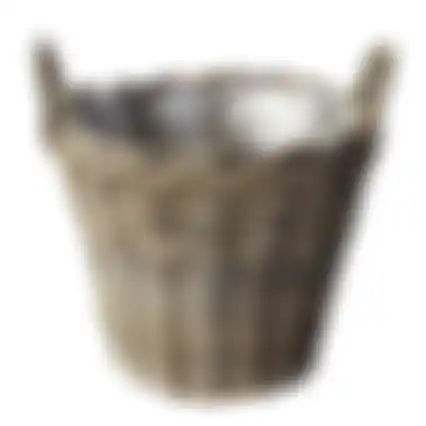 Bloempot classic rattan