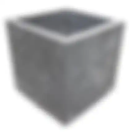 Pot Clayfibre Cubi auth. Grey