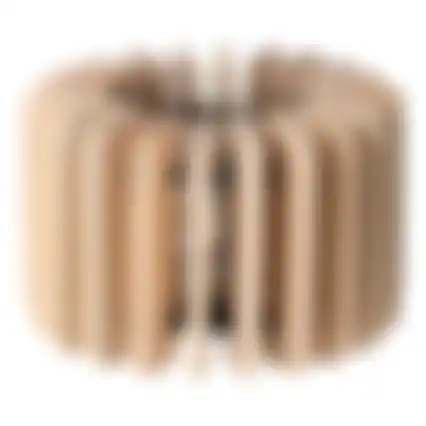 Theelichthouder hout 13cm