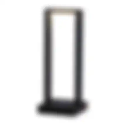 Tafellamp Fiorana LED oplaadbaar zwart+dimmer