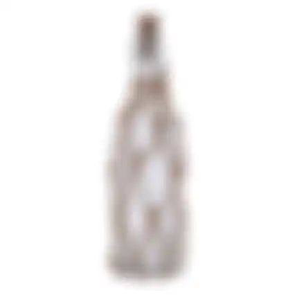 Fles glas LED 28cm groen 4ass