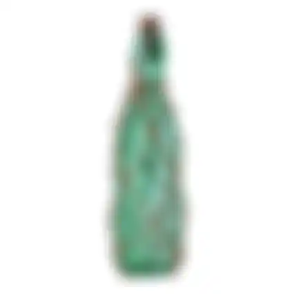 Fles glas LED 28cm groen 4ass