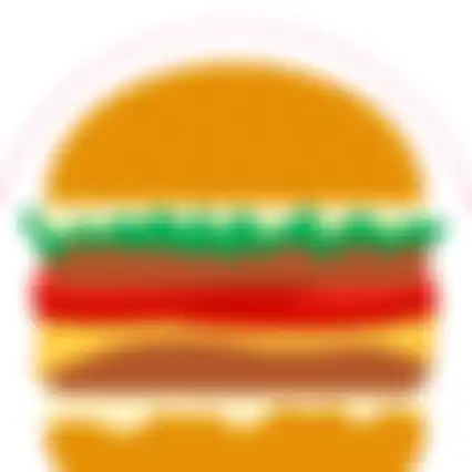 Servet 33x33cm silhouettes - burger 12st