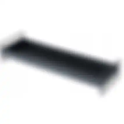 Dienblad Wolga zwart 50x16cm
