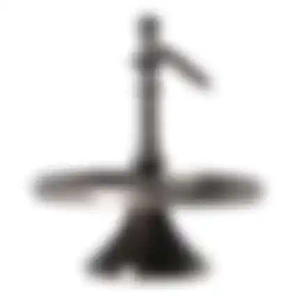 Etagere Teshig 22cm zwart