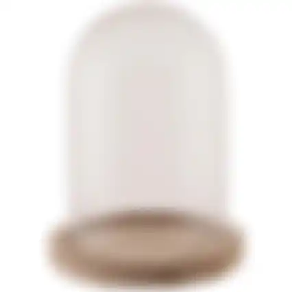 Stolp glas met voet 12x13cm nc