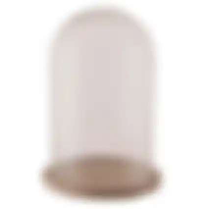 Stolp glas met voet 17x25cm nc