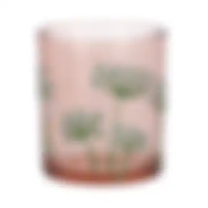 Theelichthouder glas bloemen 8cm