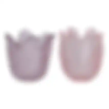Theelichthouder glas bloem 7cm 3ass nc