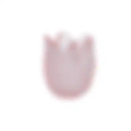 Theelichthouder glas bloem 7cm 3ass nc